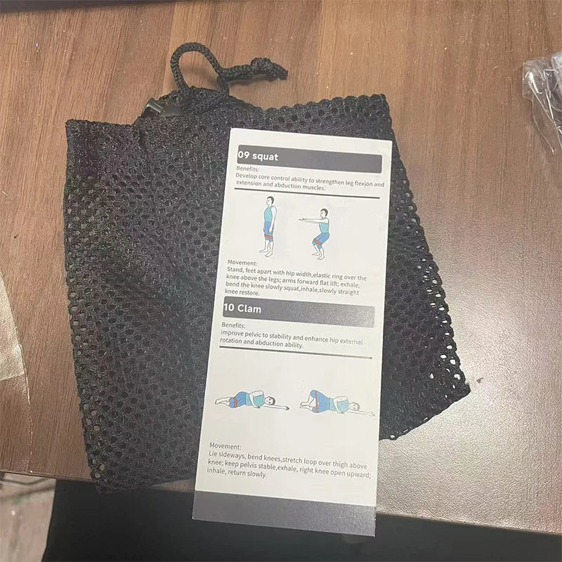 Fabric Resistance Bands with Carry Bag