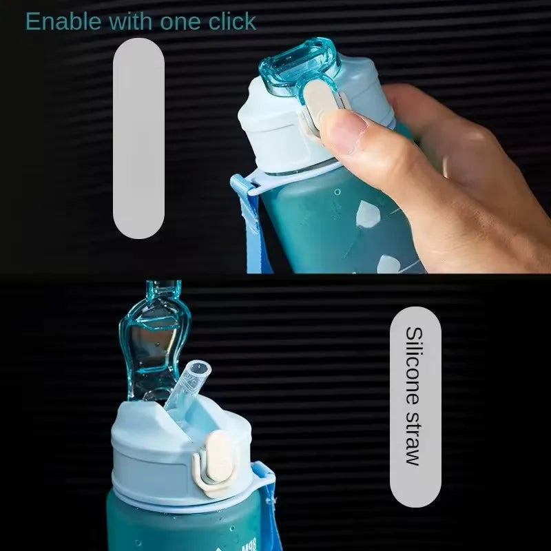 Motivational Sport Water Bottle Leakproof Bottle