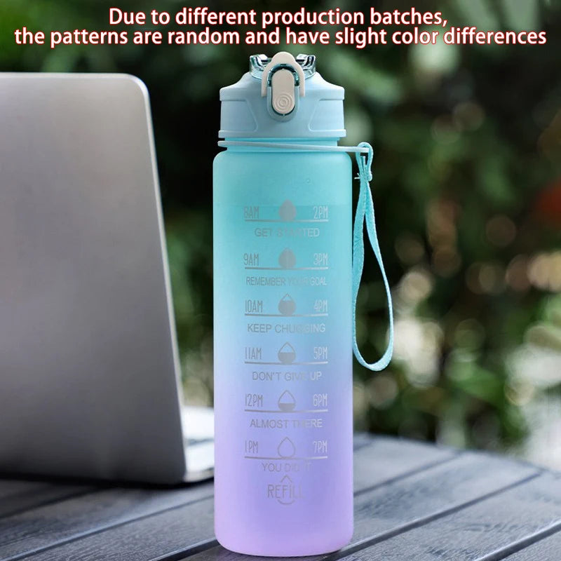 Motivational Sport Water Bottle Leakproof Bottle