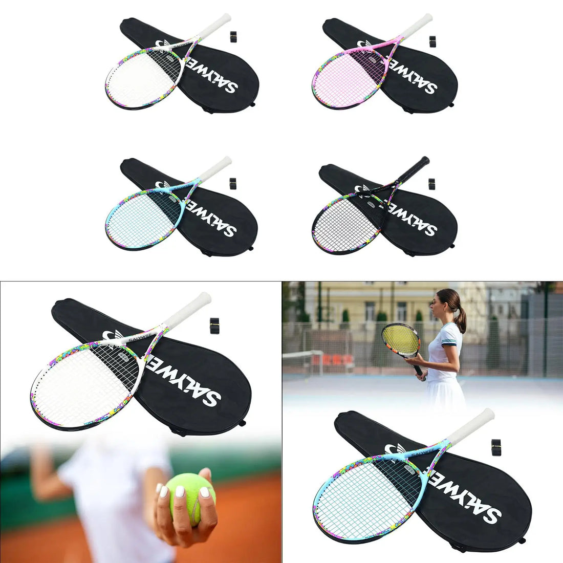 Carbon-Fiber Tennis Racket with Carry Bag