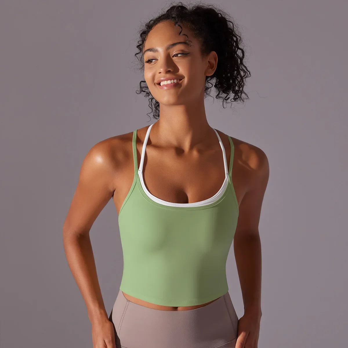 Strappy Longline Sports Bra