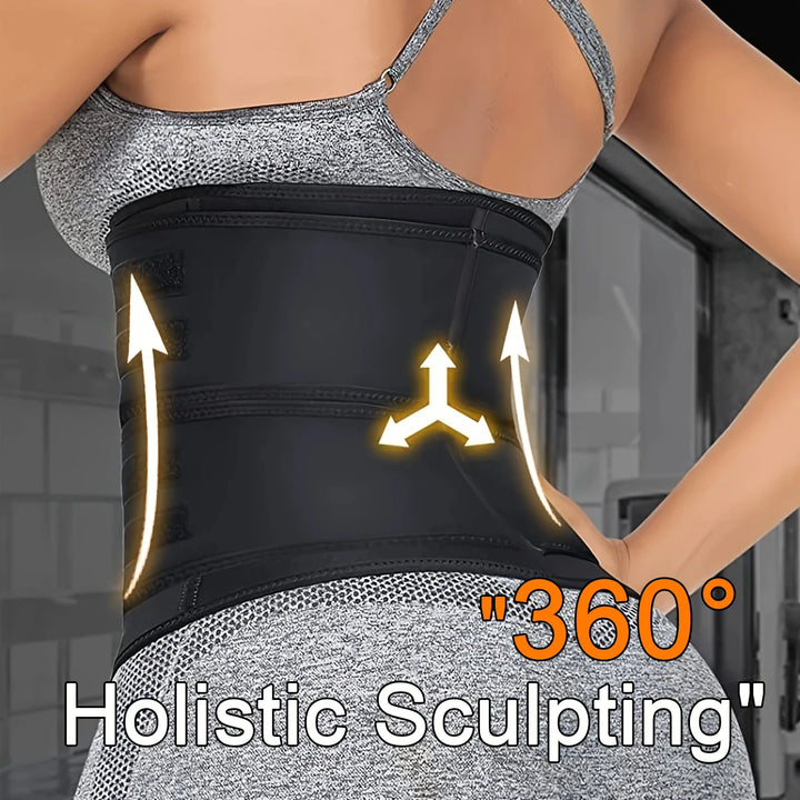 Adjustable Zip-Front Waist Cincher